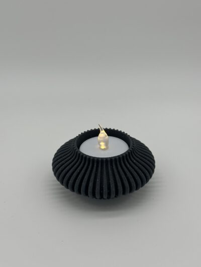 productfoto 6151935695626 Ribbed Glow Waxinelichthouder