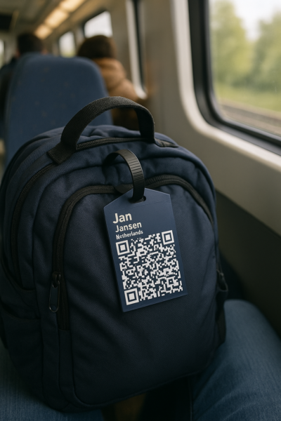 SmartLuggage Tag – gepersonaliseerd bagagelabel met QR-code