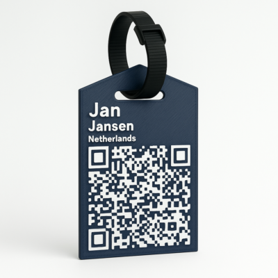 SmartLuggage Tag – gepersonaliseerd bagagelabel met QR-code