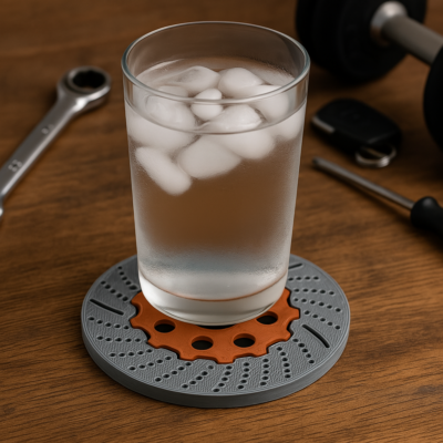 sfeerfoto1 BrakeDisc Coaster – Sportieve Remschijf Onderzetter 6151936183177 BrakeDisc Coaster – Sportieve Remschijf Onderzetter